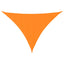 solsejl 7x5x5 m 100 % polyesterstof orange