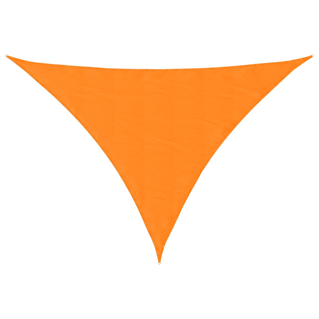 solsejl 7x5x5 m 100 % polyesterstof orange