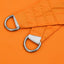 solsejl 7x5x5 m 100 % polyesterstof orange