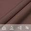 solsejl 7x5x5 m 100 % polyesterstof brun