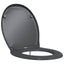 Toilet sæde Antracit 47 x 37 x 4 cm Duroplast