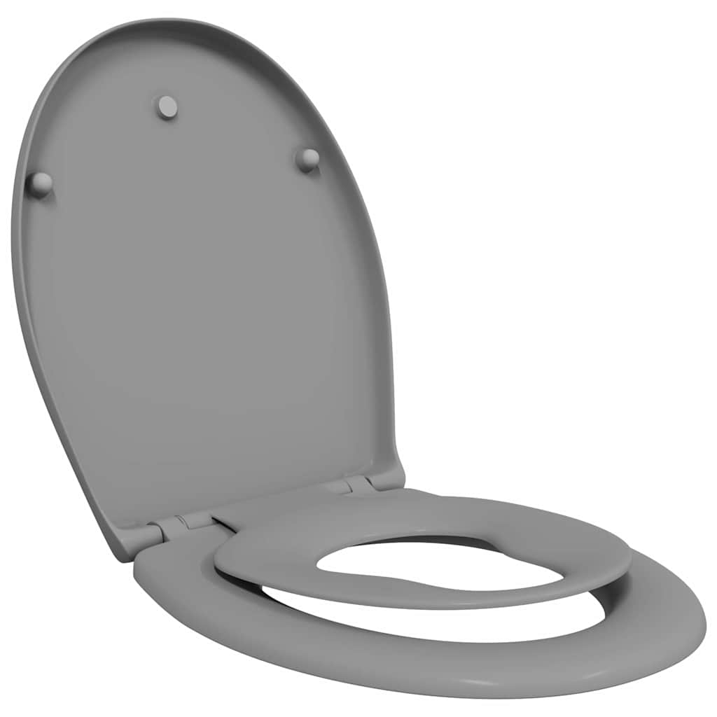 Toilet sæde Grå 47 x 37 x 4 cm Duroplast