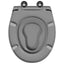 Toilet sæde Grå 47 x 37 x 4 cm Duroplast