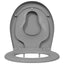 Toilet sæde Grå 47 x 37 x 4 cm Duroplast
