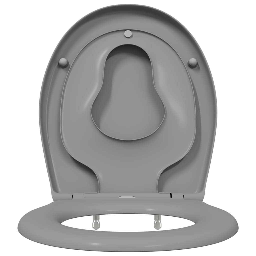 Toilet sæde Grå 47 x 37 x 4 cm Duroplast