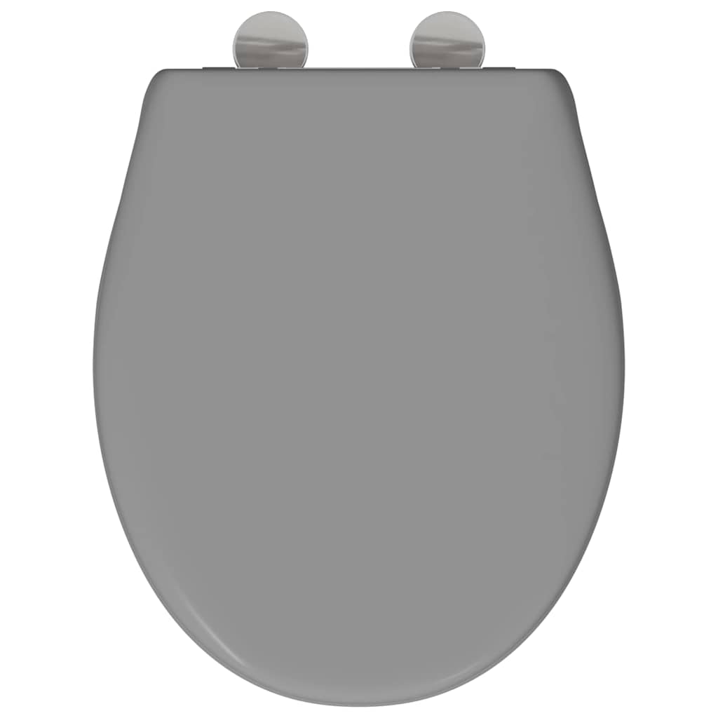 Toilet sæde Grå 47 x 37 x 4 cm Duroplast