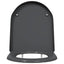 Toilet sæde Antracit 49 x 36 x 4 cm Duroplast