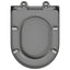 Toilet sæde Grå 49 x 36 x 4 cm Duroplast