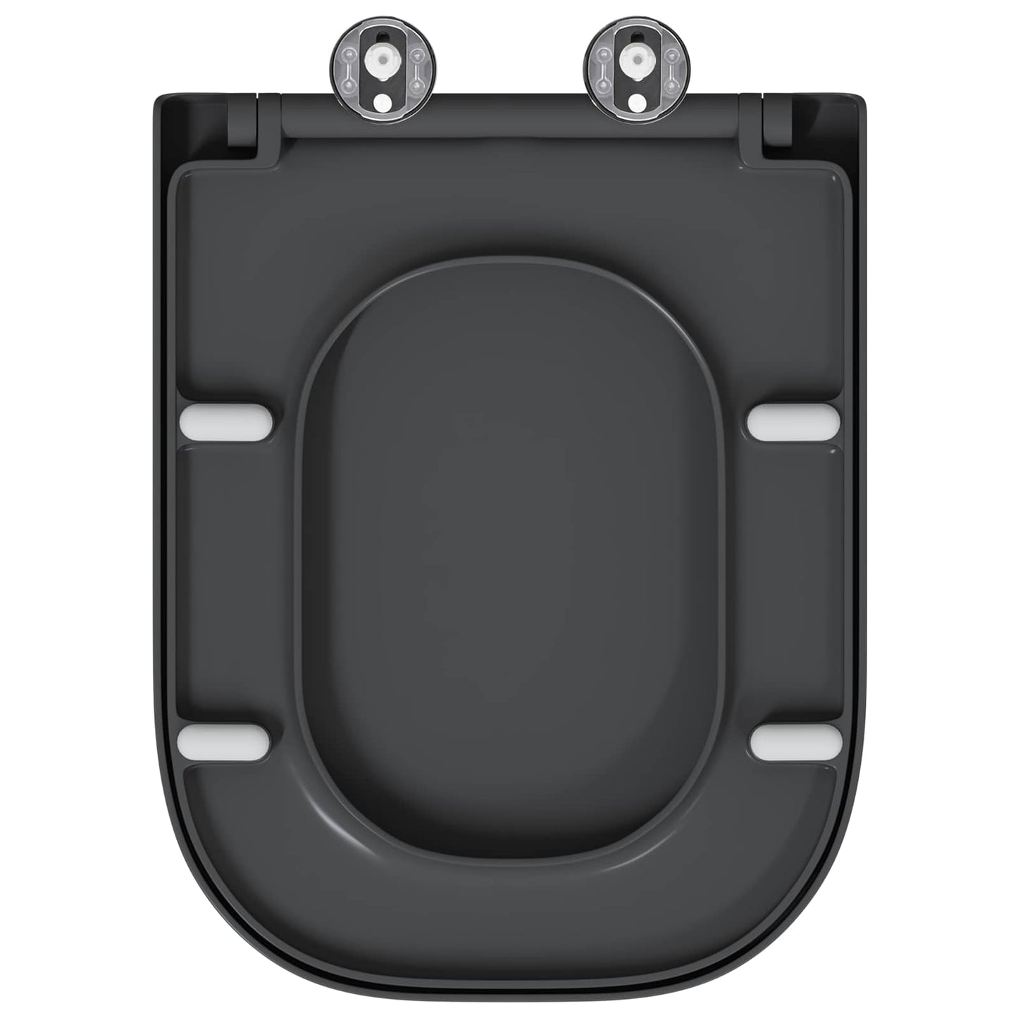 Toilet sæde Antracit 47,5 x 35 x 3,6 cm Duroplast