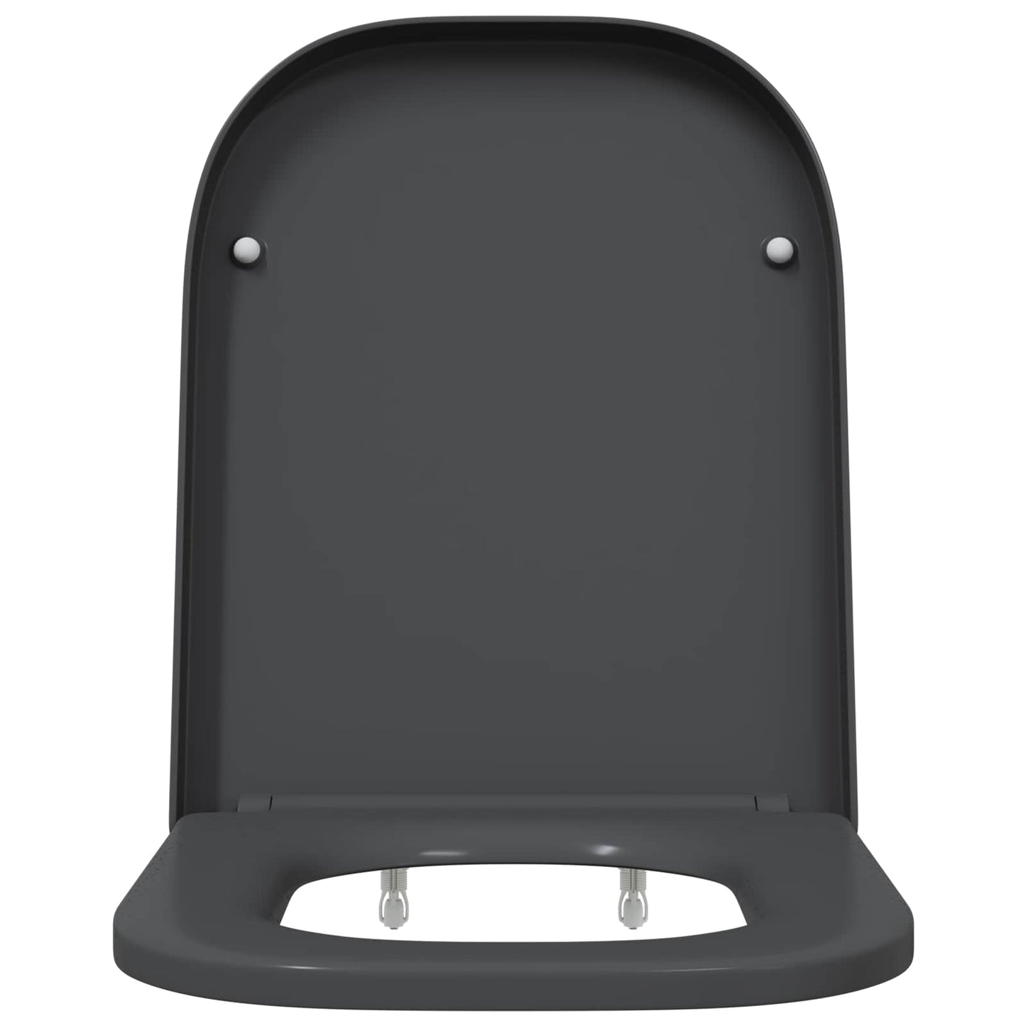 Toilet sæde Antracit 47,5 x 35 x 3,6 cm Duroplast