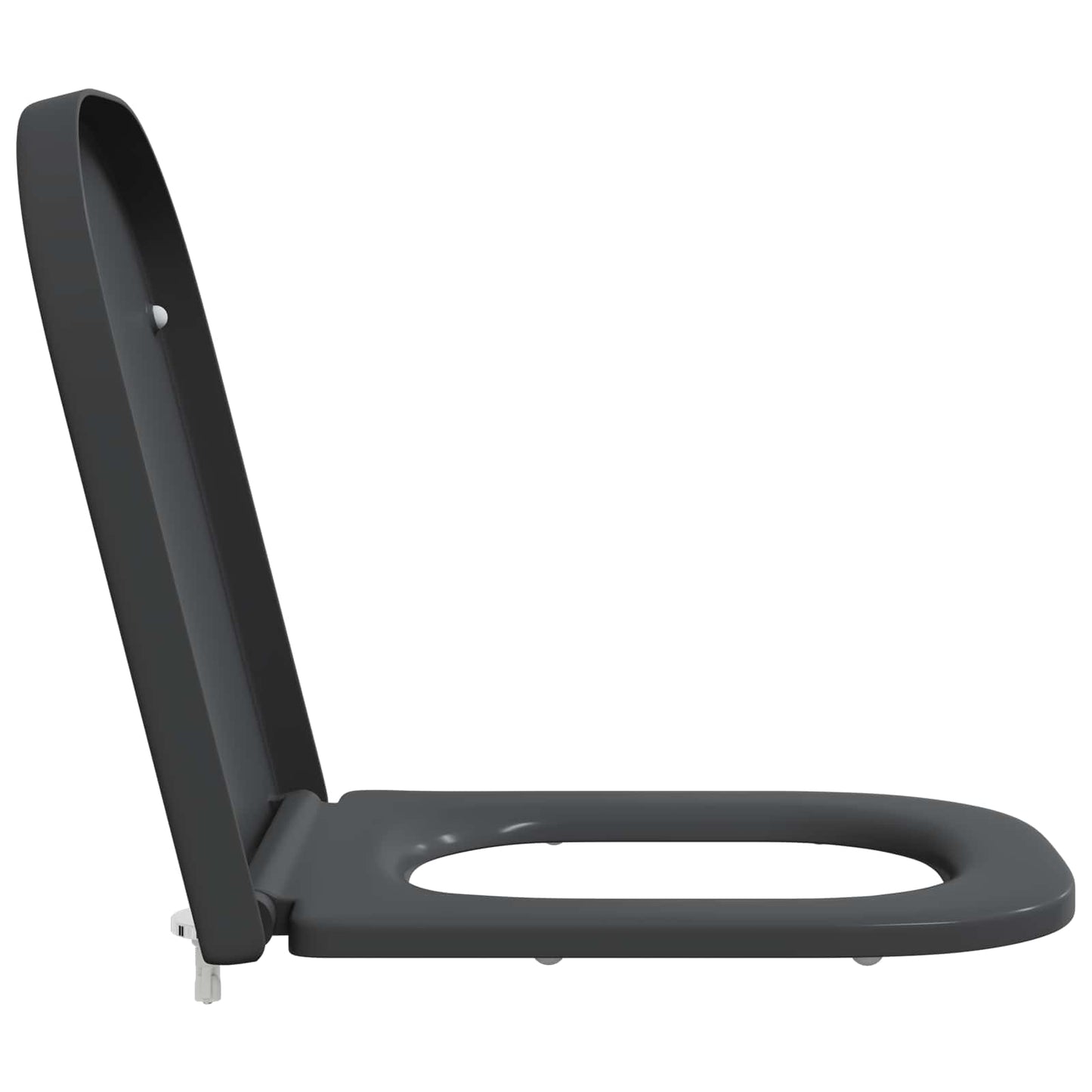 Toilet sæde Antracit 47,5 x 35 x 3,6 cm Duroplast
