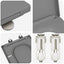 Toilet sæde Grå 47,5 x 35 x 3,6 cm Duroplast