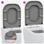 Toilet sæde Grå 47,5 x 35 x 3,6 cm Duroplast