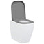 Toilet sæde Grå 47,5 x 35 x 3,6 cm Duroplast