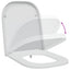 Toilet sæde Hvid 47,5 x 35 x 3,6 cm Duroplast