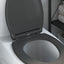 Toilet sæde Antracit 45,5 x 37,5 x 3,8 cm Duroplast