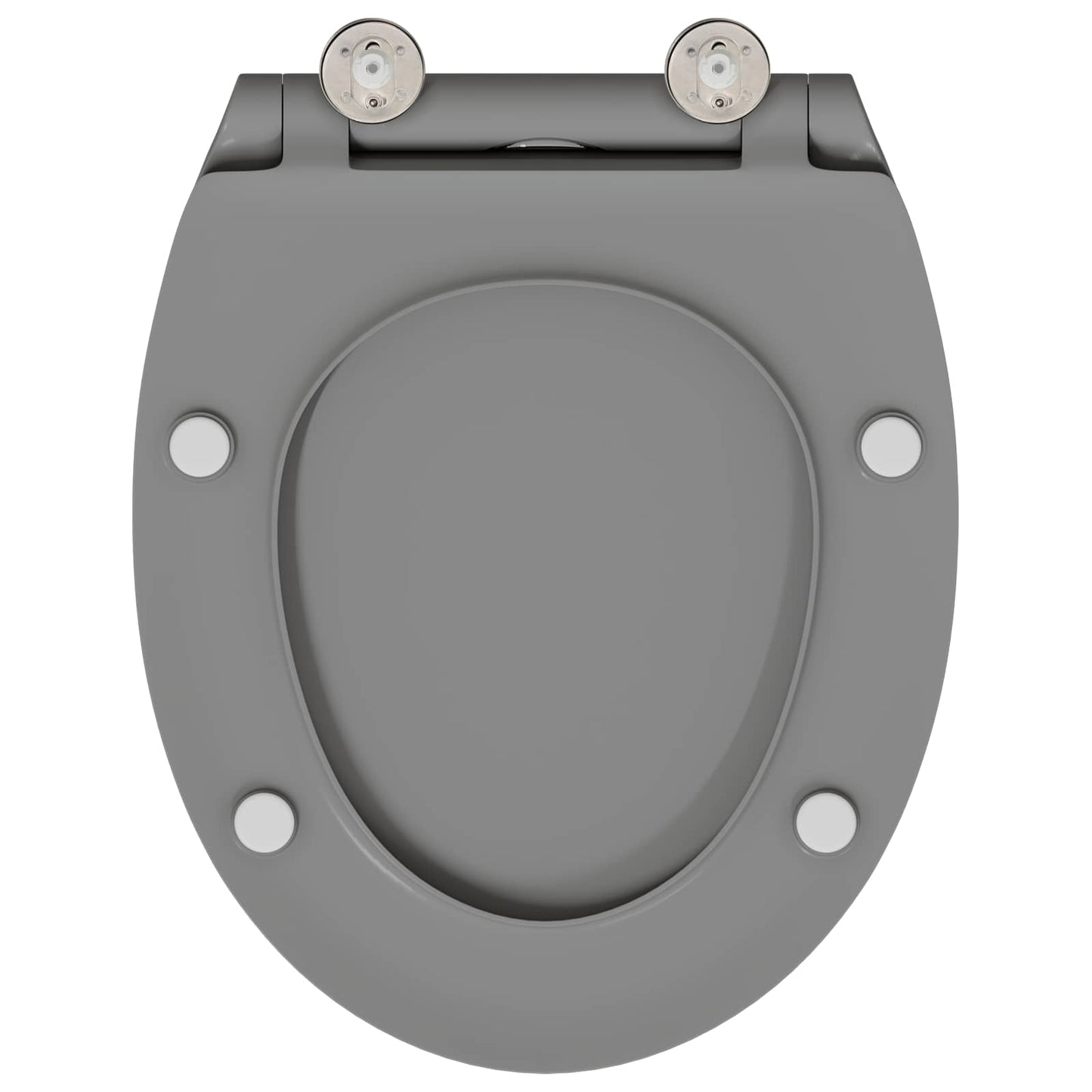 Toilet sæde Grå 45,5 x 37,5 x 3,8 cm Duroplast