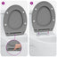 Toilet sæde Grå 45,5 x 37,5 x 3,8 cm Duroplast