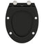 Toilet sæde Sort 45,5 x 37,5 x 3,8 cm Duroplast