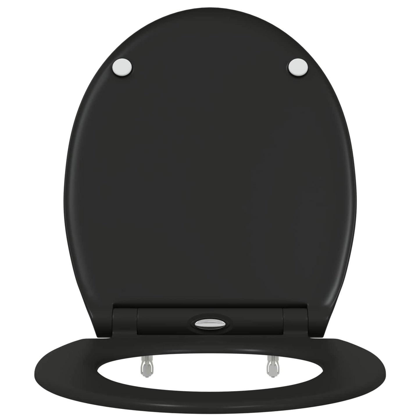Toilet sæde Sort 45,5 x 37,5 x 3,8 cm Duroplast