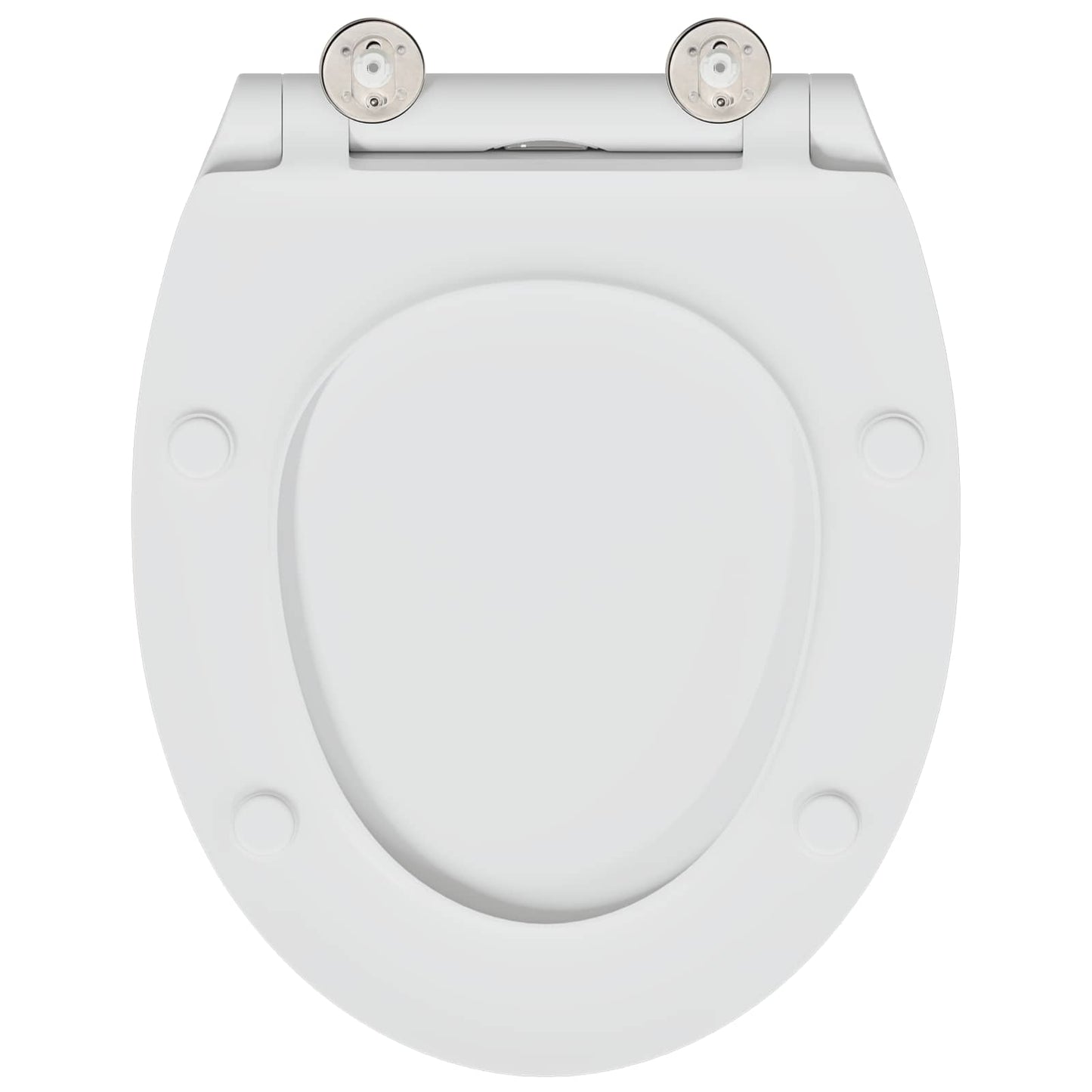 Toilet sæde Hvid 45,5 x 37,5 x 3,8 cm Duroplast