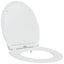 Toilet sæde Hvid 45,5 x 37,5 x 3,8 cm Duroplast