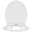 Toilet sæde Hvid 45,5 x 37,5 x 3,8 cm Duroplast