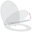 Toilet sæde Hvid 45,5 x 37,5 x 3,8 cm Duroplast