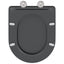 Toilet sæde Antracit 47 x 36 x 3,4 cm Duroplast
