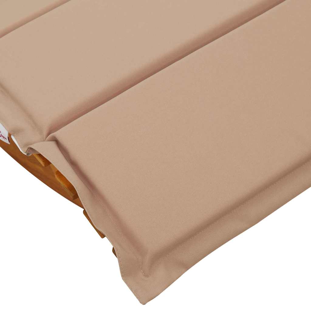 Solstol med pude 2-person 2 pcs Brun Massivt Akacietræ