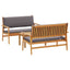 Havesofa Sæt 3 pcs Brun 120 x 65,5 x 79 cm Massivt Akacietræ