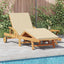 Solstol 2 stk. Massivt Akacietræ Beige