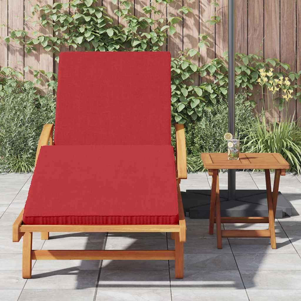 Solstol 2 pcs Rød Massivt Akacietræ