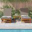 Solstol 2-person 2 pcs Brun Massivt Akacietræ