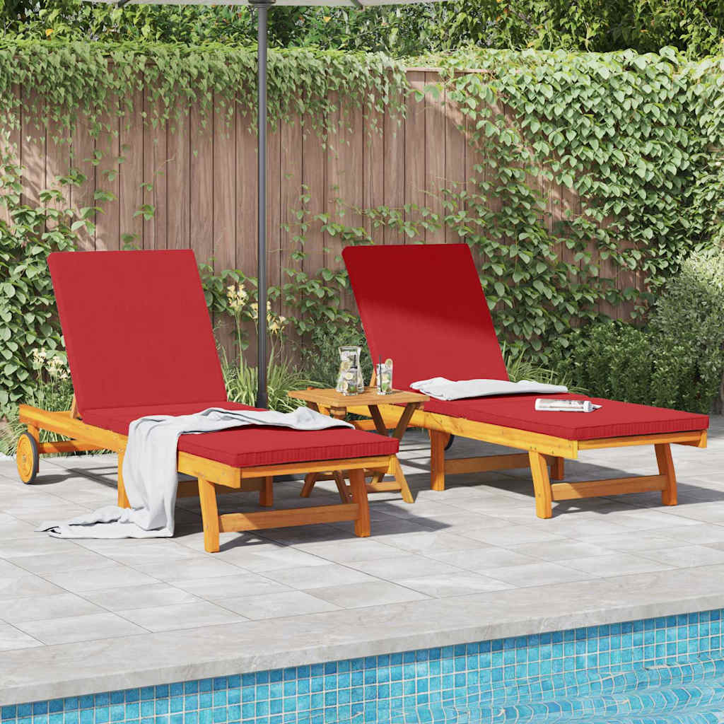 Solstol 2-person 2 pcs Brun Massivt Akacietræ