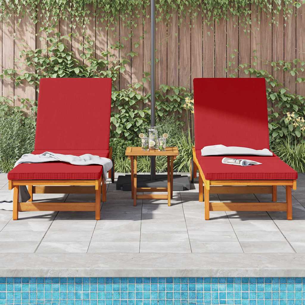 Solstol 2-person 2 pcs Brun Massivt Akacietræ