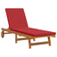 Solstol 1-person 2 pcs Brun Massivt Akacietræ