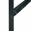 Øl Bordben 2 pcs Sort 39 x 3 x 75 cm Pulverlakeret stål