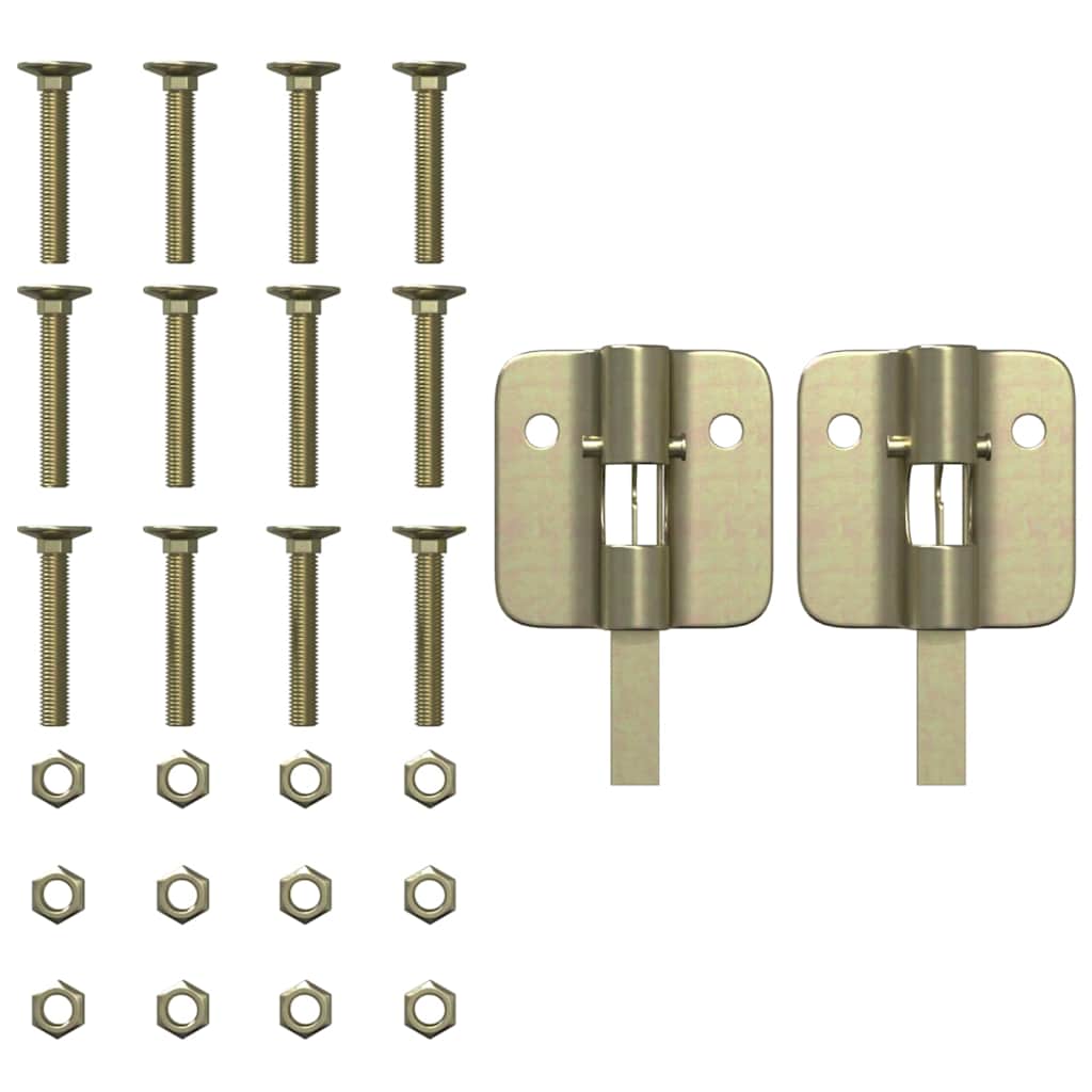 Øl Bordben 2 pcs Sort 39 x 3 x 75 cm Pulverlakeret stål