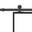 skydedør m. monteringssæt 102x205cm sikkerhedsglas og aluminium