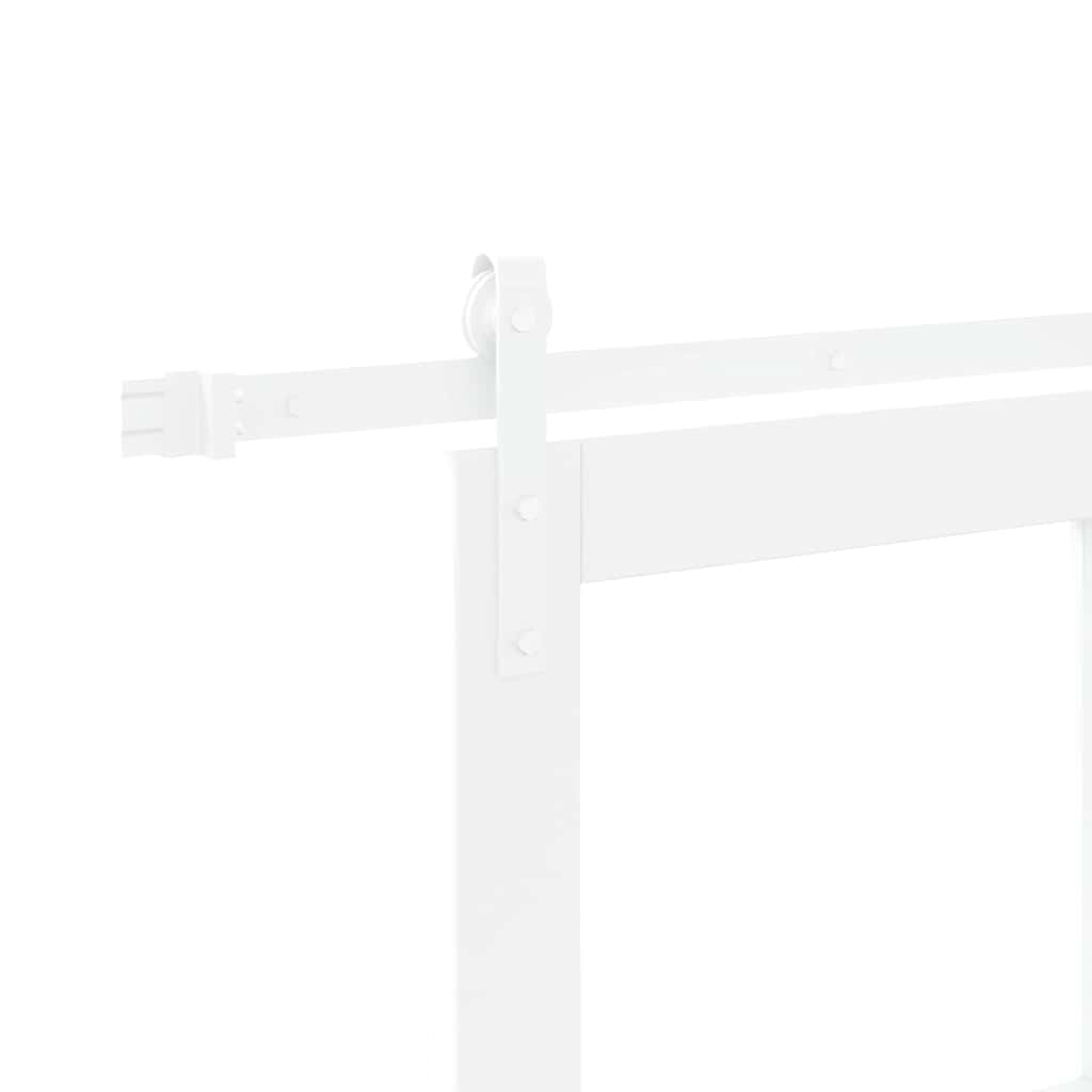 Skydedør ORKDAL Hvid 83 x 211 cm Massivt fyrretræ og glas