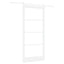 Skydedør ORKDAL Hvid 93 x 202 cm Massivt fyrretræ og glas