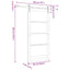 Skydedør ORKDAL Hvid 93 x 202 cm Massivt fyrretræ og glas