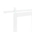 Skydedør ORKDAL Hvid 93 x 202 cm Massivt fyrretræ og glas