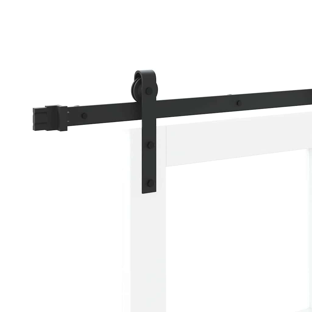 Skydedør ORKDAL Hvid 83 x 202 cm Massivt fyrretræ og glas