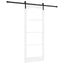 Skydedør ORKDAL Hvid 83 x 202 cm Massivt fyrretræ og glas