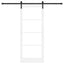 Skydedør ORKDAL Hvid 83 x 202 cm Massivt fyrretræ og glas