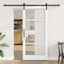 Skydedør ORKDAL Hvid 93 x 202 cm Massivt fyrretræ og glas