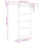 Skydedør ORKDAL Hvid 93 x 202 cm Massivt fyrretræ og glas