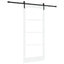 Skydedør ORKDAL Hvid 93 x 211 cm Massivt fyrretræ og glas